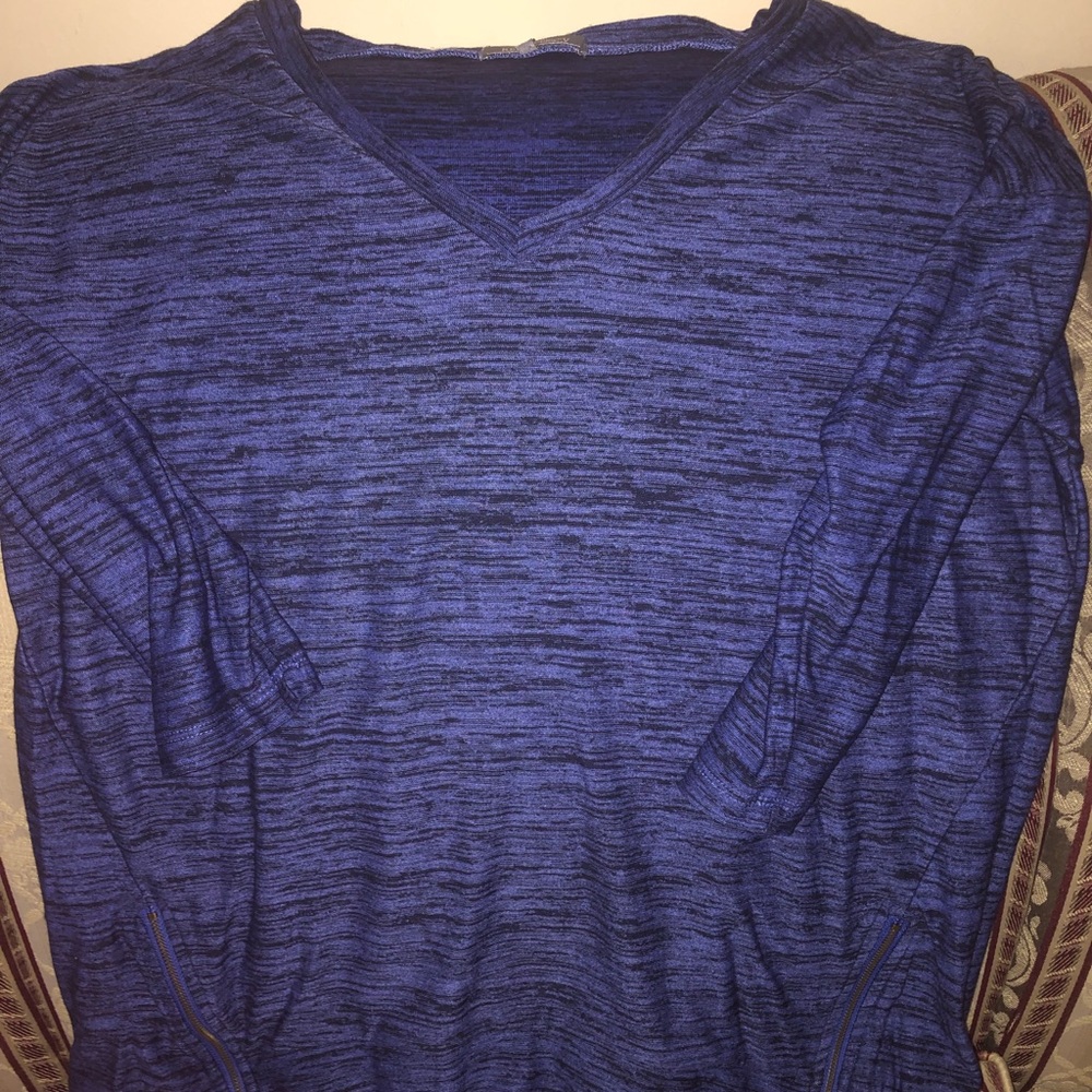Woman’s Retro-ology tunic top- navy blue